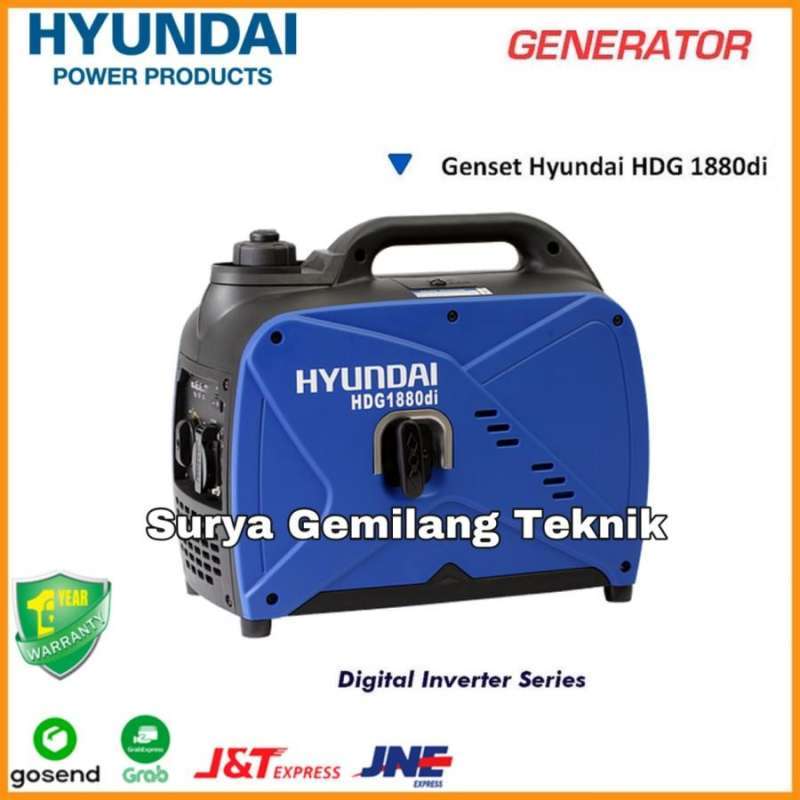 Jual Genset Silent Inverter Hyundai HDG 1880 Di Portable Generator di ...