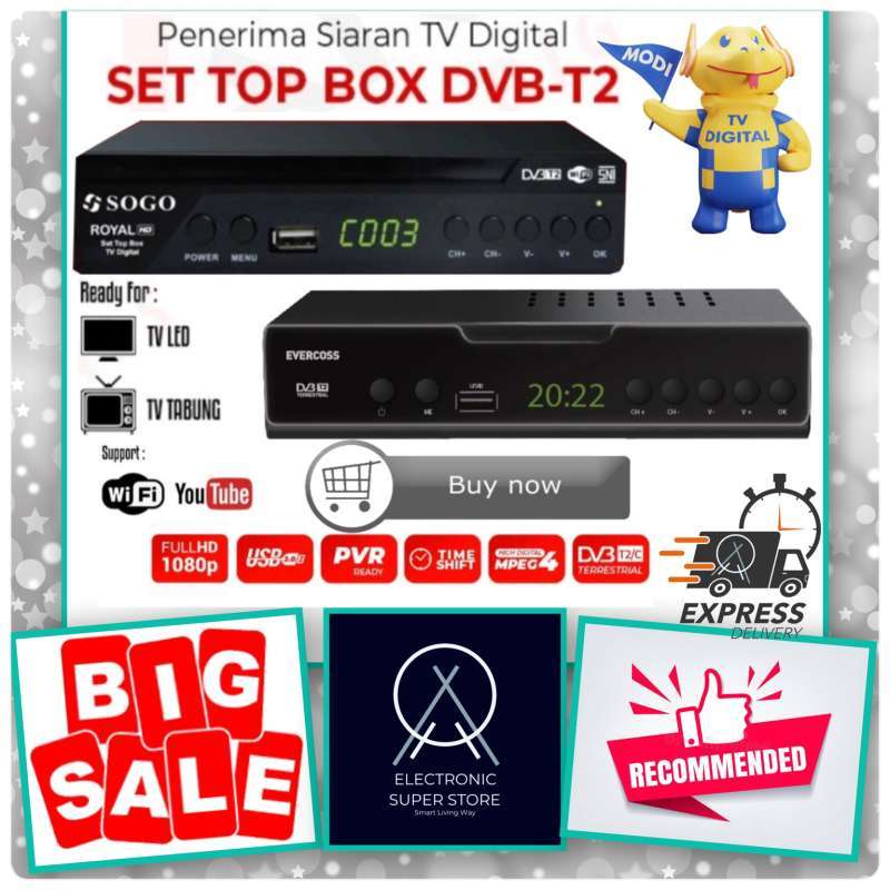 Promo STB SET TOP BOX TV DIGITAL UNIVERSAL DIGITAL TV RECEIVER FULL HD