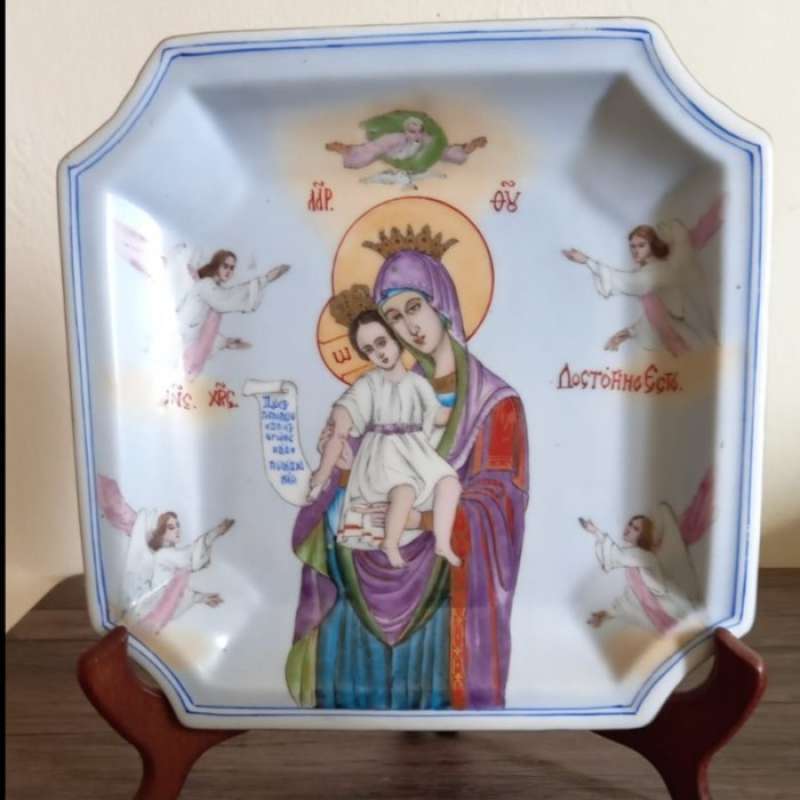 Jual Hiasan Meja Keramik Gambar Bunda Maria di Seller Monero Store