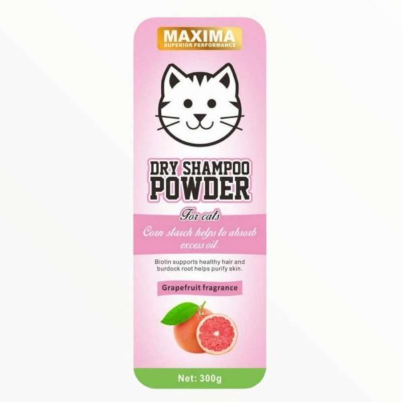 Jual MAXIMA Cat DRY SHAMPOO POWDER 300gr Grapefruit di Seller