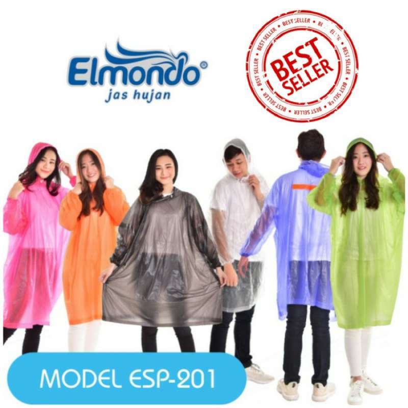 Jual Jas Hujan Ponco Lengan Ceria  Elmondo 201 dan Ponco Kemasan Mini
