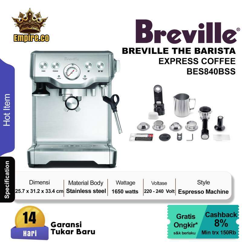 Jual Mesin Kopi Breville Bes840bss The Infuser Espresso Machine Di