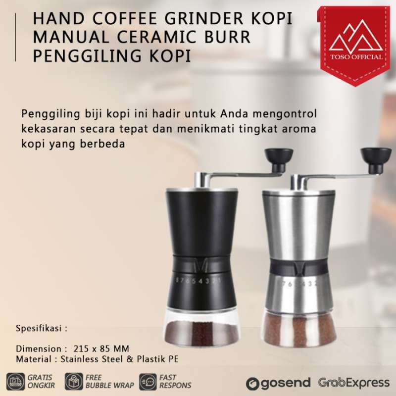 Jual HAND COFFEE GRINDER KOPI MANUAL CERAMIC BURR PENGGILING KOPI CW