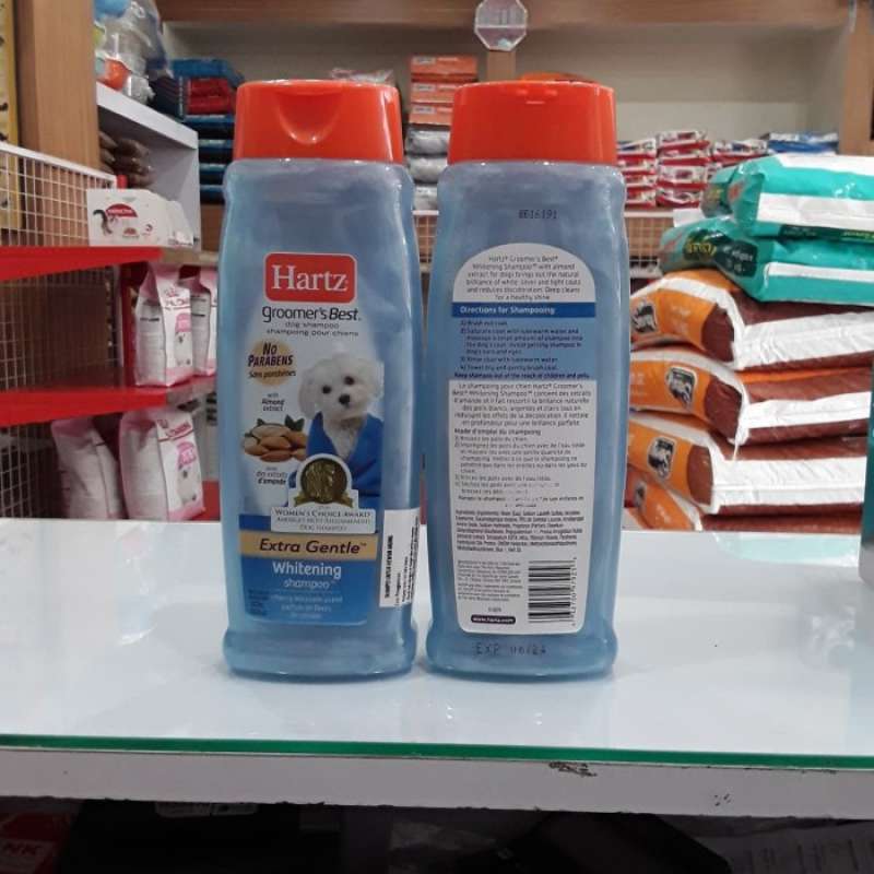 Jual Shampoo Hartz Groomer'S Best Extra Gentle Whitening 532Ml di