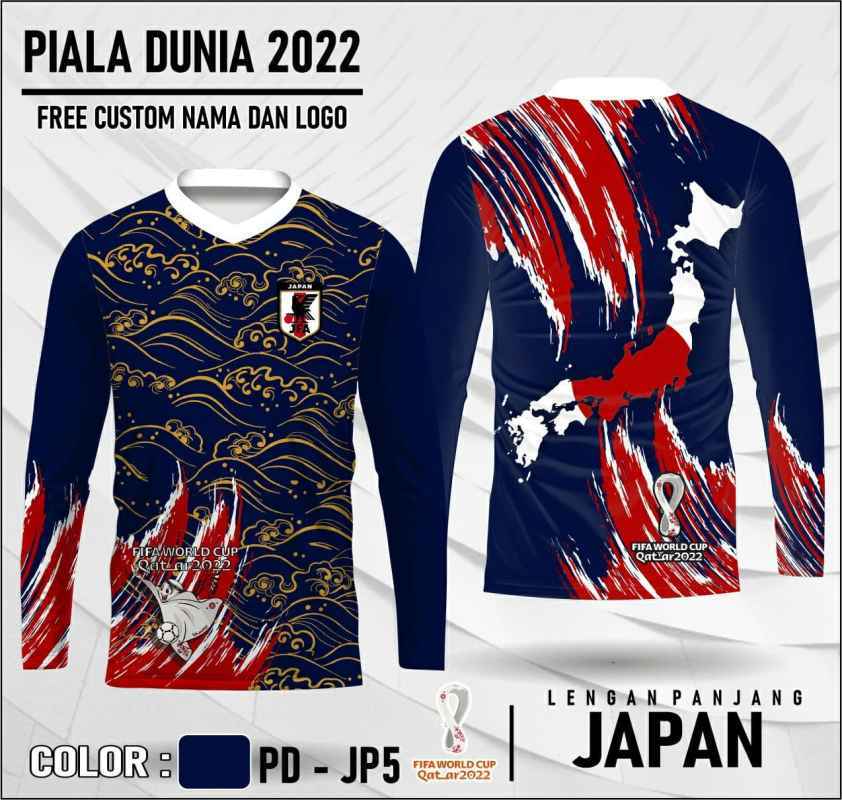 Promo Jersey piala dunia 2022 qatar baju bola timnas Japan lengan