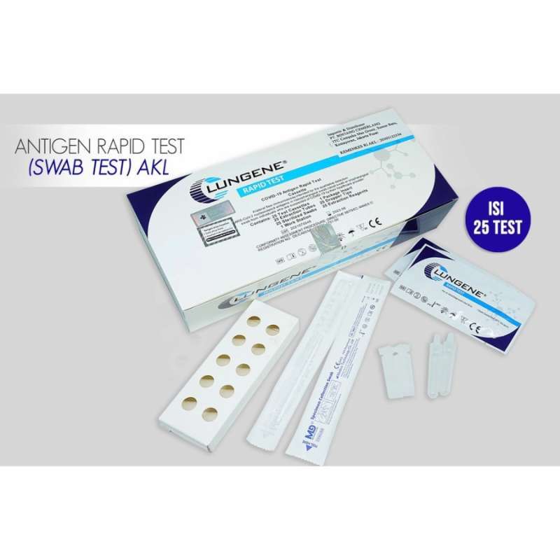Jual LUNGENE RAPID TEST ANTIGEN ( AKL RESMI ORI KEMENKES ) METODE COLOK