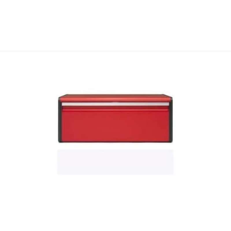 Jual Brabantia Tempat Penyimpanan Roti Merah Stainless Steel Bread Bin