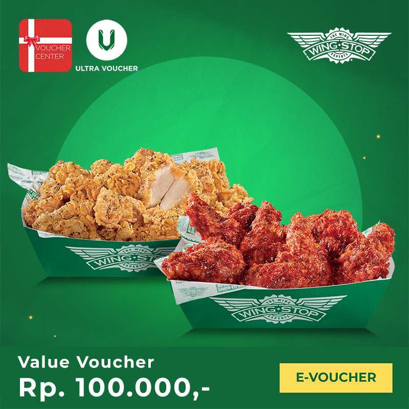 Promo Voucher Digital Wingstop Rp. 100.000 Voucher Value Diskon 5 Di