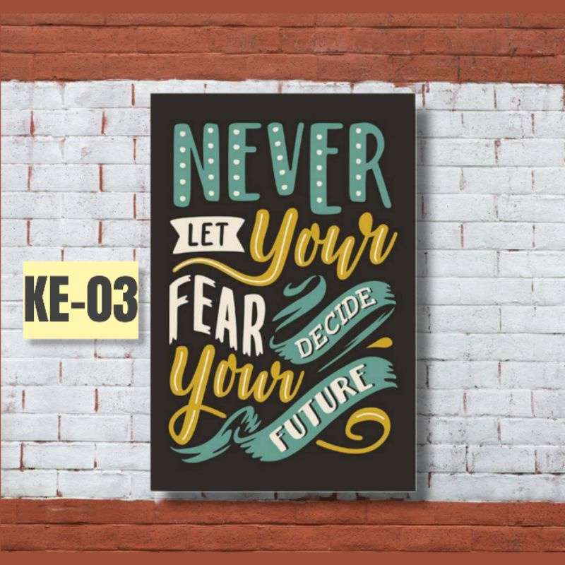 Jual Poster Motivasi/ Hiasan Dinding Motivasi/Pajangan Dinding
