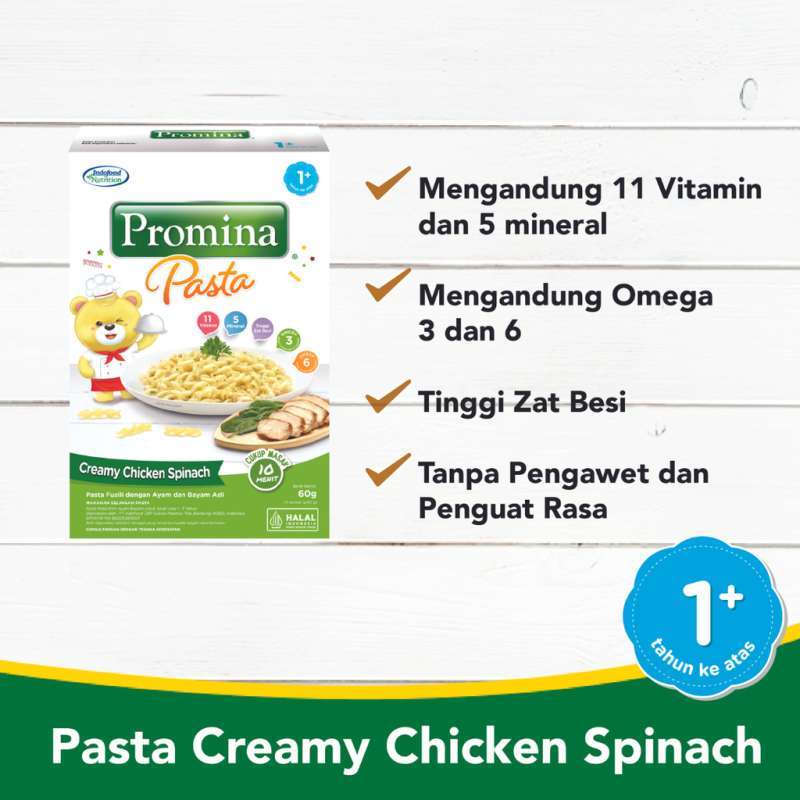 Jual Promina Pasta Creamy Chicken Spinach 60gr di Seller HINT BABY SHOP
