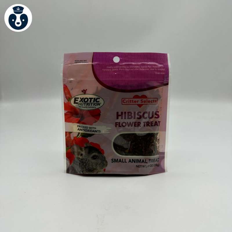 Jual Exotic Nutrition Critter Selects Hibiscus Flower Treat Snack