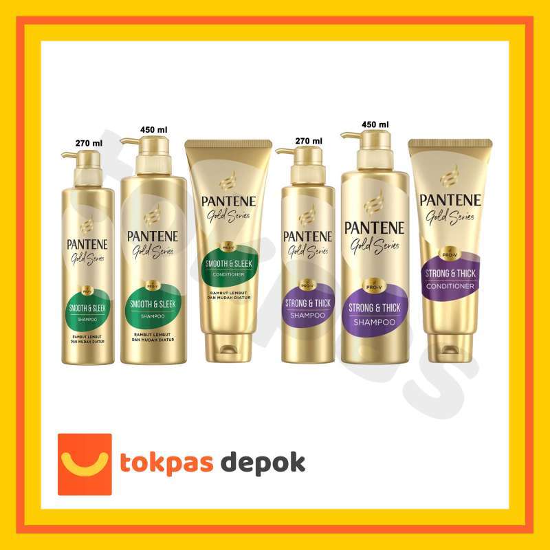 Jual Pantene ProV Gold Series Shampoo / Conditioner Gold Smooth