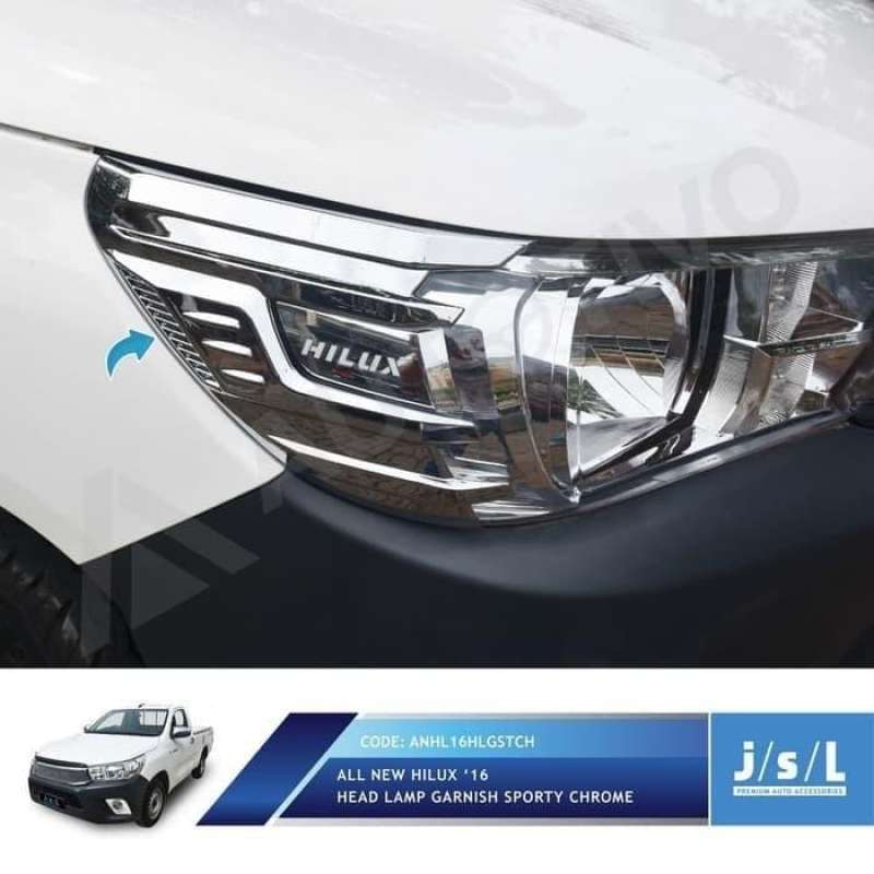 Jual Head Lamp Garnish Sporty Chrome Toyota All New Hilux Di Seller Sky