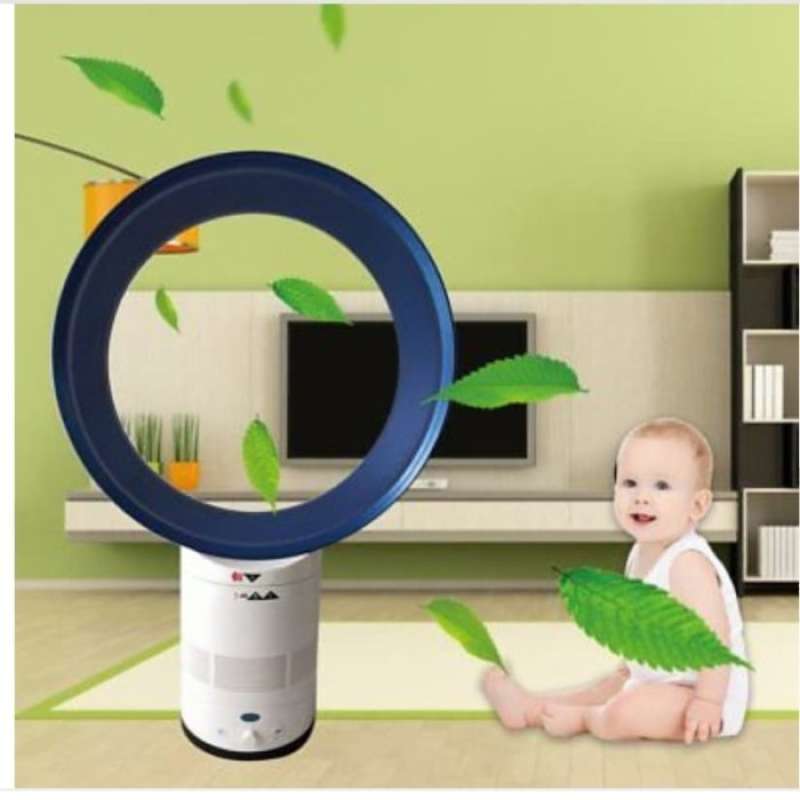 Promo 12Inch Portable Bladeless Fan Children Safe Home Air Conditioner