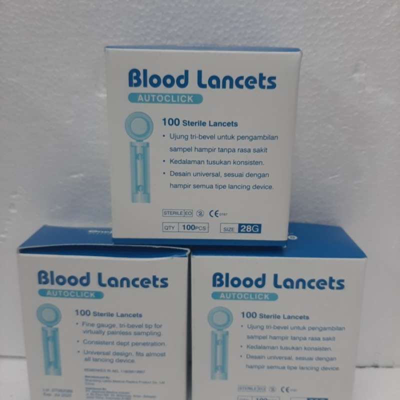 Promo Blood Lancet Onemed 28g Isi 100 Pcs Diskon 55% Di Seller Estellaa ...