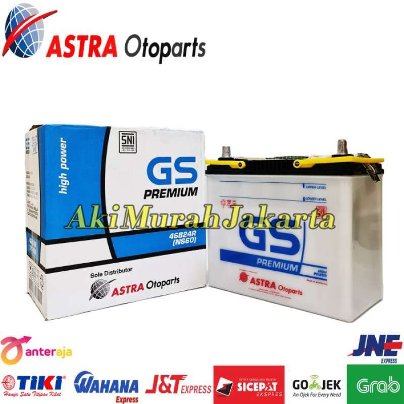 Jual Aki Mobil Toyota Avanza GS Astra Premium NS60 Aki Basah 12V / 45Ah