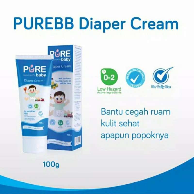 Jual Pure Bb Diaper Cream 100Gr di Seller Meedina Corner Kalibata