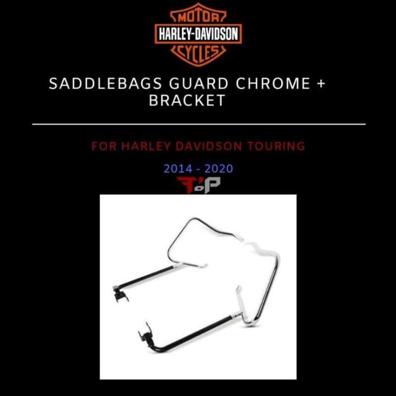 Jual Harley Davidson Saddlebags Guard Chrome And Bracket For Hd Touring