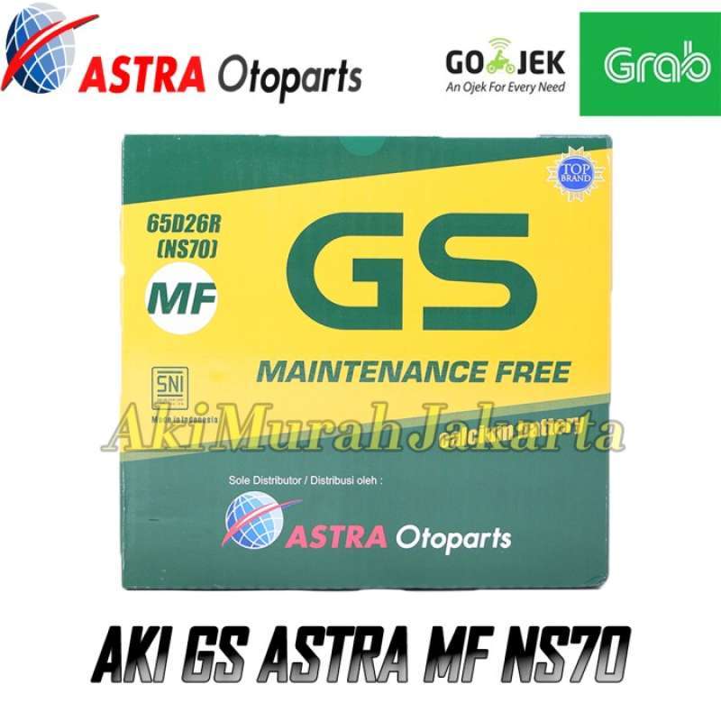 Jual Aki Mobil Toyota Kijang Kapsul GS MF ASTRA NS70 Aki Kering 12V