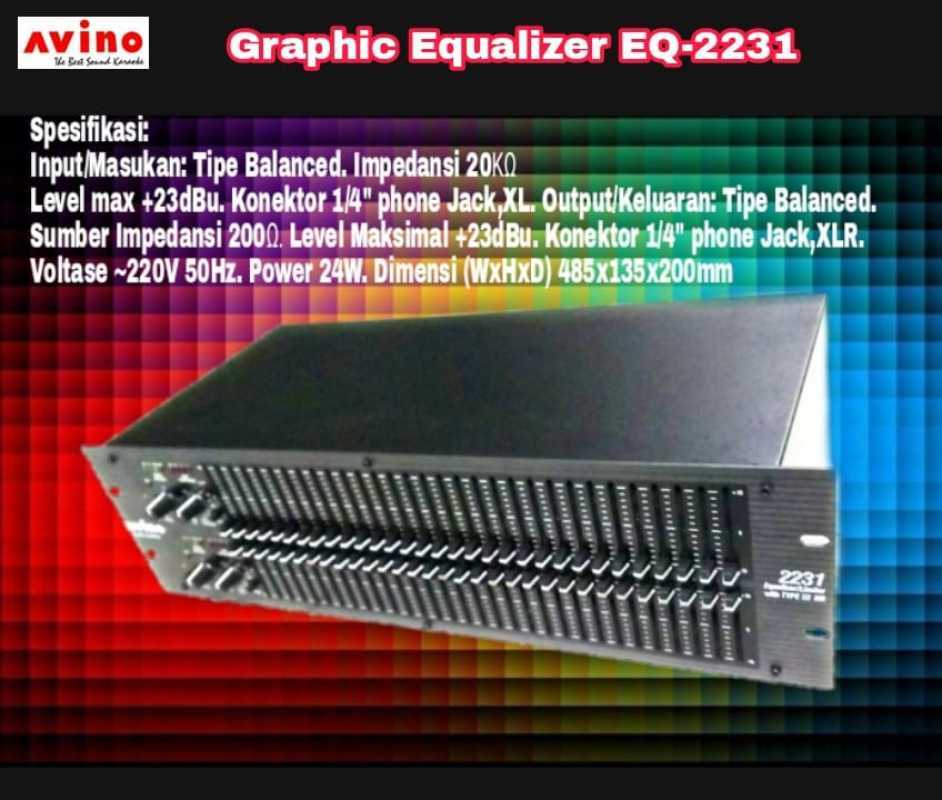 Promo GRAPHIC EQUALIZER AVINO EQ2231 Diskon 12 di Seller Semeru