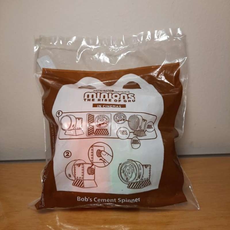 Jual Mainan Minions The Rise of Gru Happy Meal McDonalds (per pcs) Cement Spinner di Seller