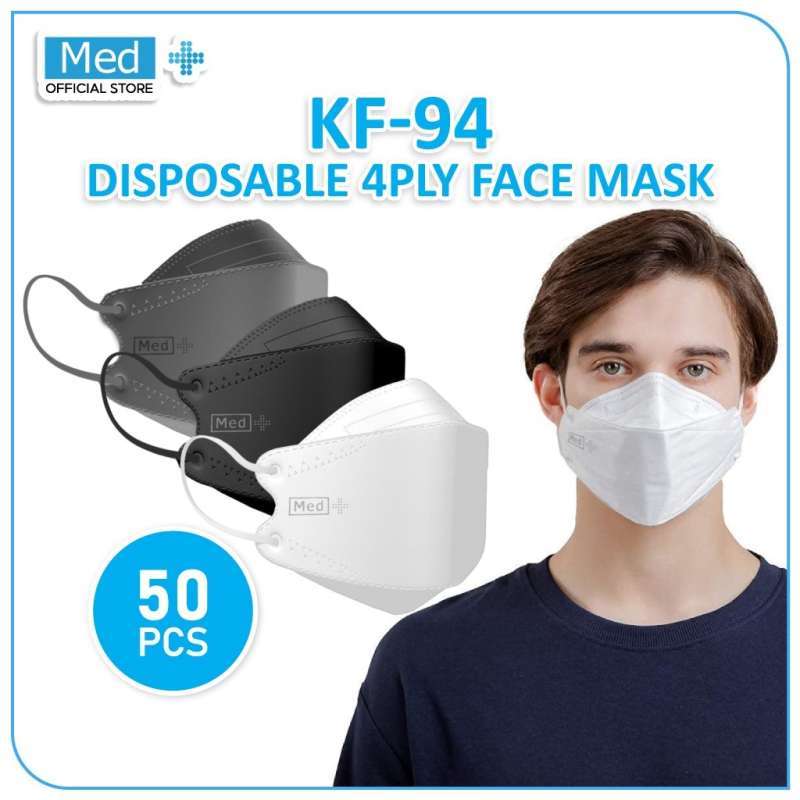 Promo Med+ Masker Kf94 10 Pcs / Masker Korea Kemenkes 4ply Disposable