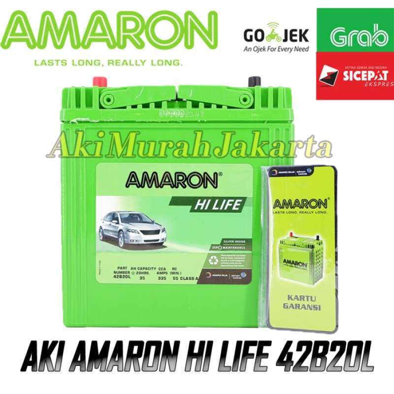 Jual BEST SALE AKI MOBIL HONDA FREED NS40ZL / 42B20L AMARON HI-LIFE 12V
