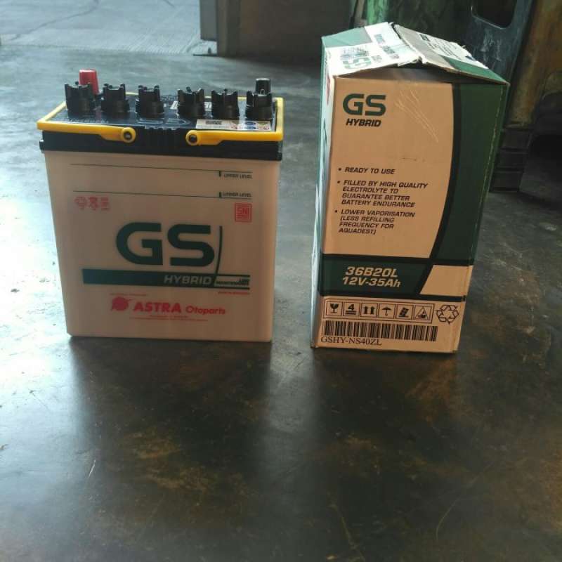 Jual Aki Accu Basah Agya, Calya, Ayla, Sigra, Sirion, Gs Hybrid Ns40Zl