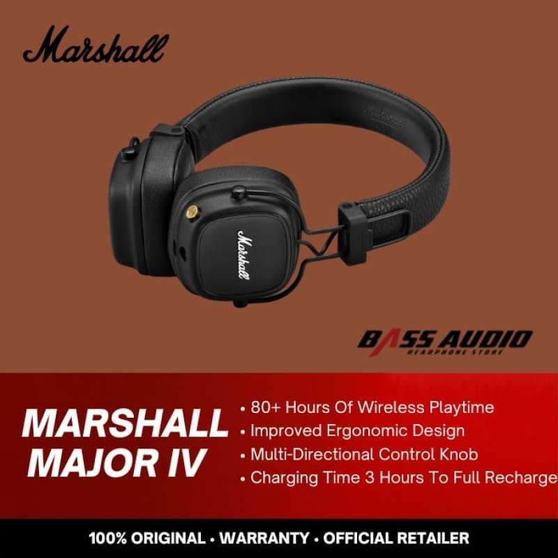 Jual Marshall Major IV / Major 4 Bluetooth Headphone di Seller Bass