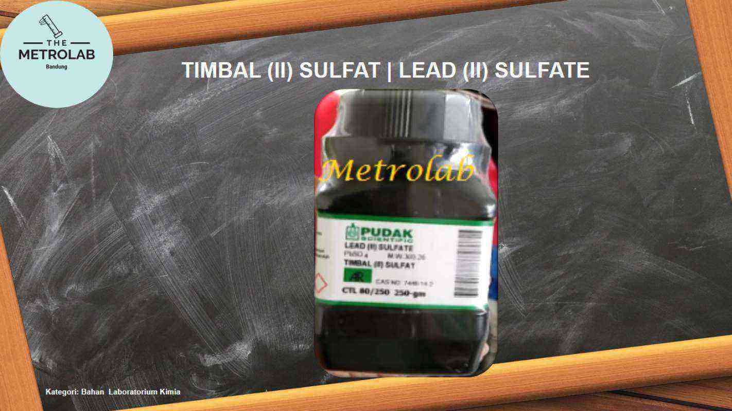Jual Timbal (II) Sulfat Lead (II) Sulfate PbSO4 500 gr/botol di