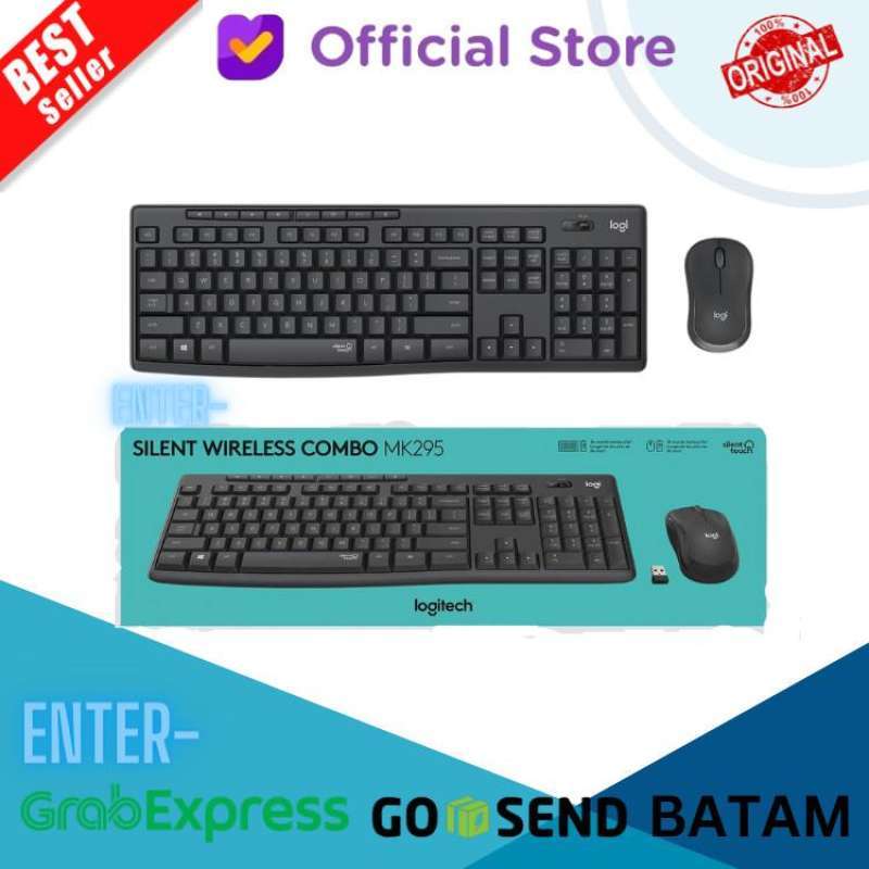 Jual mouse keyboard logitech mk295 wireless silent di seller micro