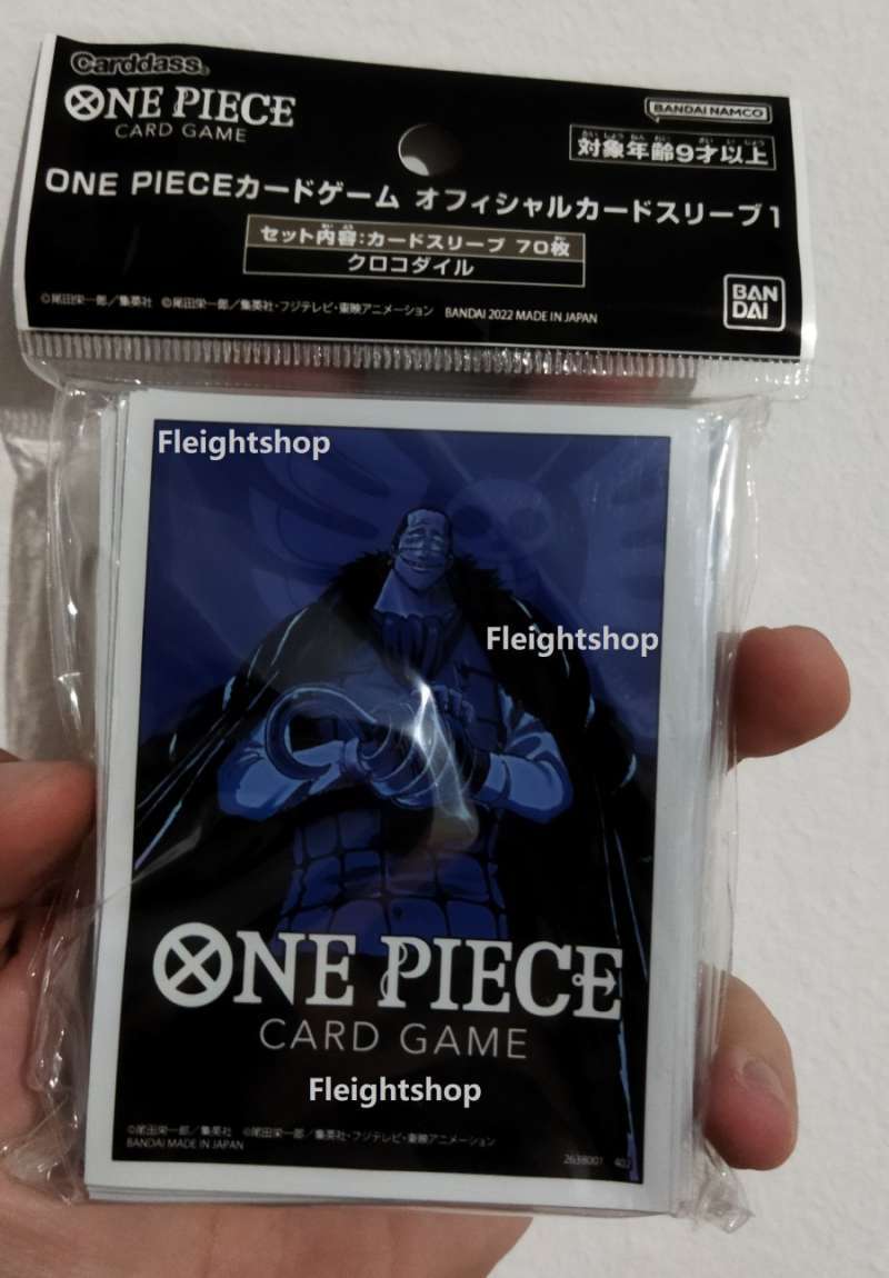 Jual Sleeve TCG One Piece Card Game Standard size Crocodile Blue di