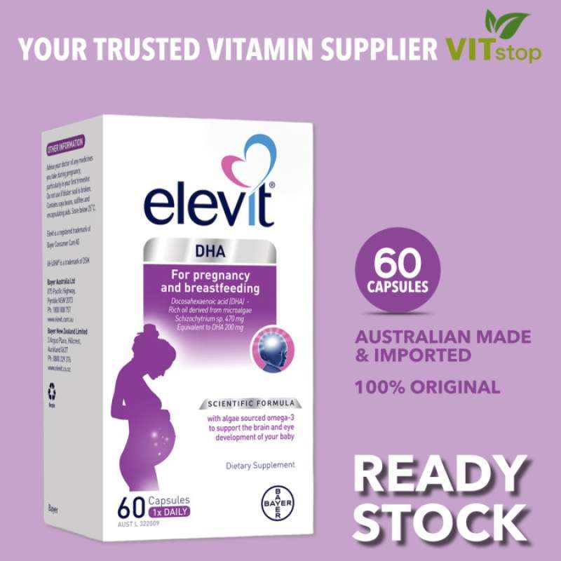 Jual Elevit Dha For Pregnancy And Breastfeeding 60 Capsules Australia