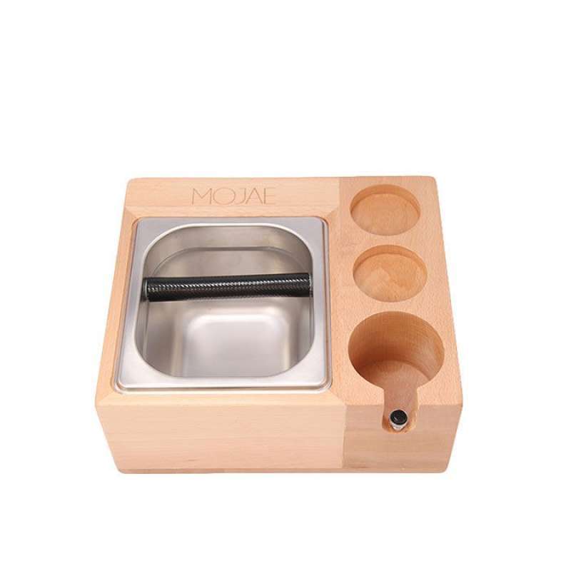 Promo Knock box dan Portafilter holder kayu 3 lubang Diskon 33 di