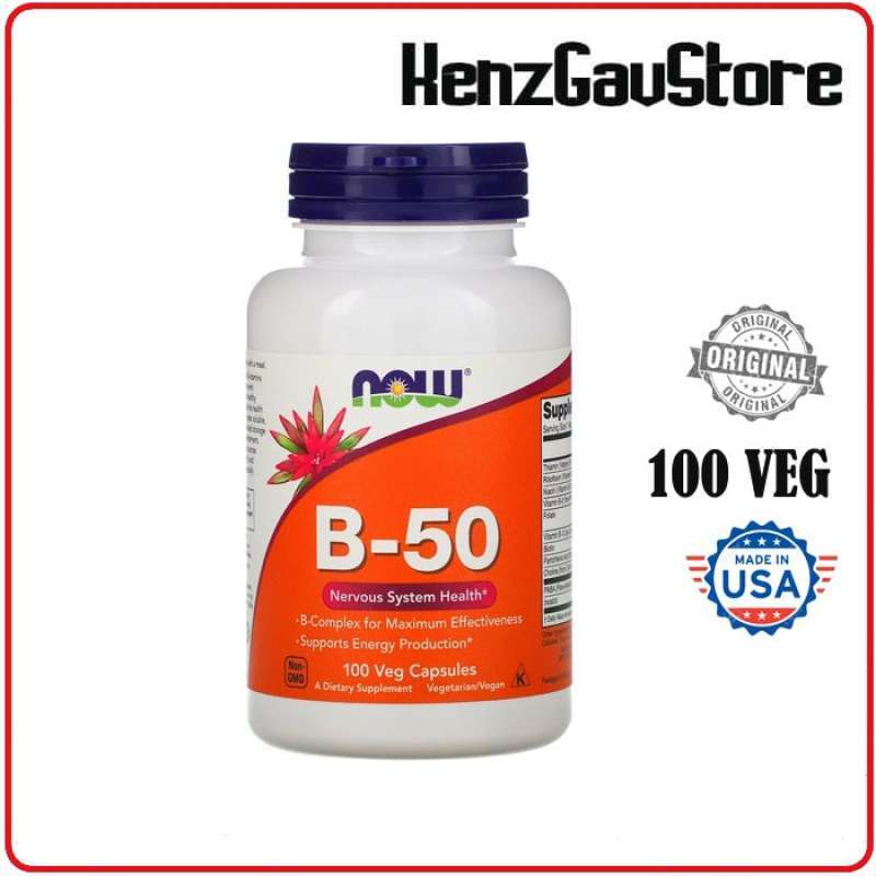 Promo VITAMIN B COMPLEX B 50 NOW FOODS 100 VEG CAPSULES Diskon 33 Di promo-vitamin-b-complex-b-50-now-foods-100-veg-capsules-diskon-33-di