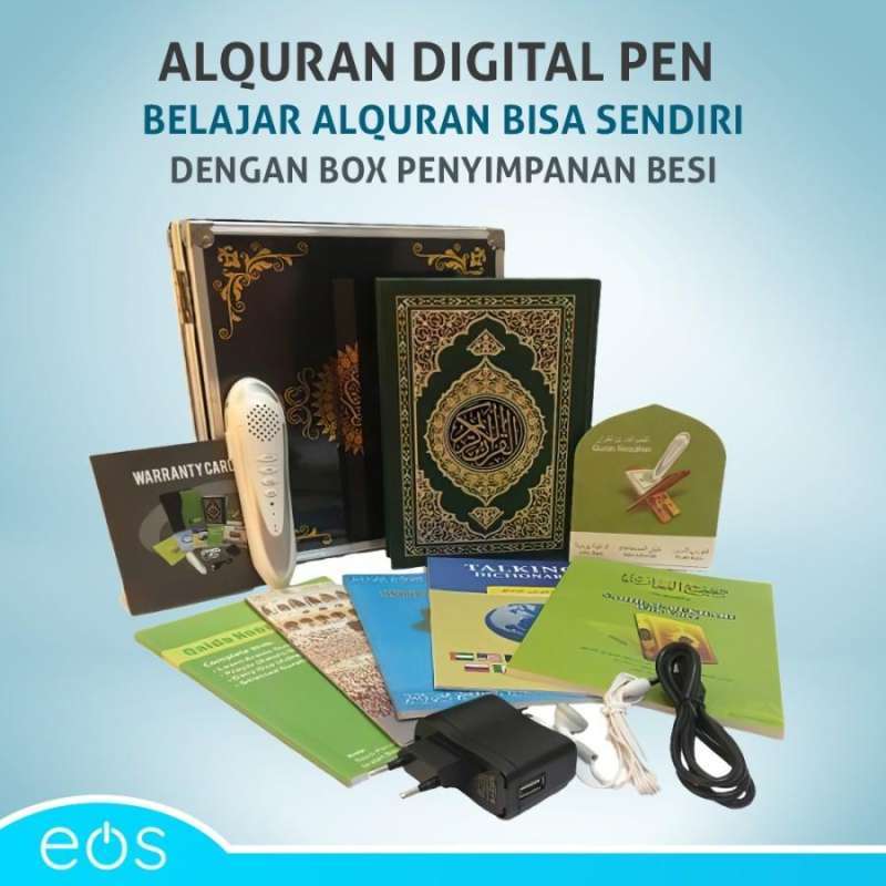 Jual Alquran digital pen belajar alquran bisa sendiri dengan box besi