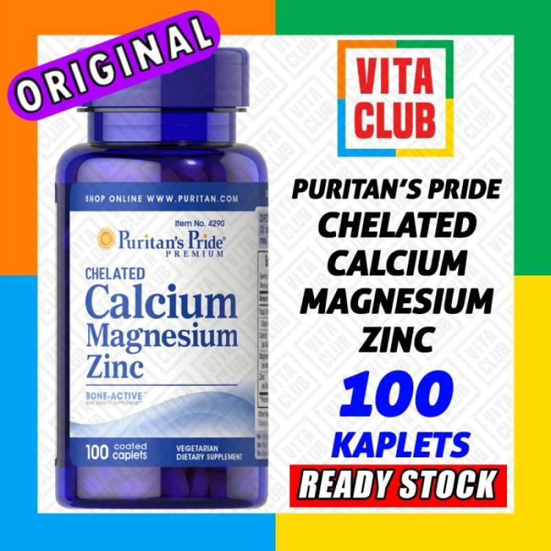Promo Puritan Chelated Calcium Mag Zinc 100 kaplet Diskon 33 di Seller