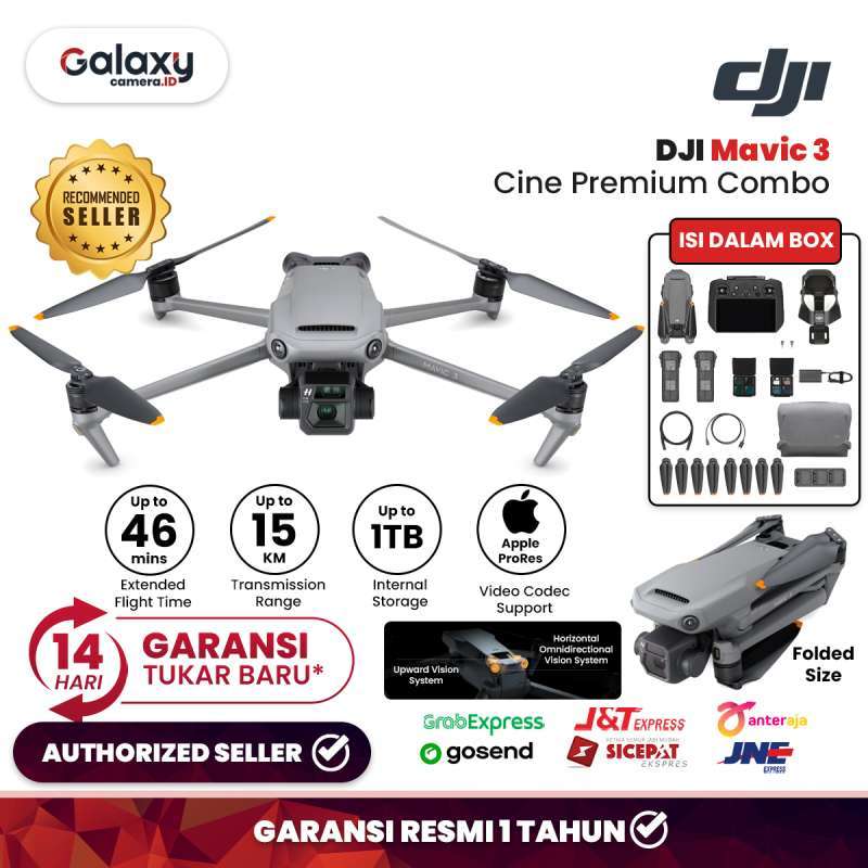 Promo Dji Mavic 3 Drone Cine Premium Combo Garansi Resmi Diskon 15% Di ...