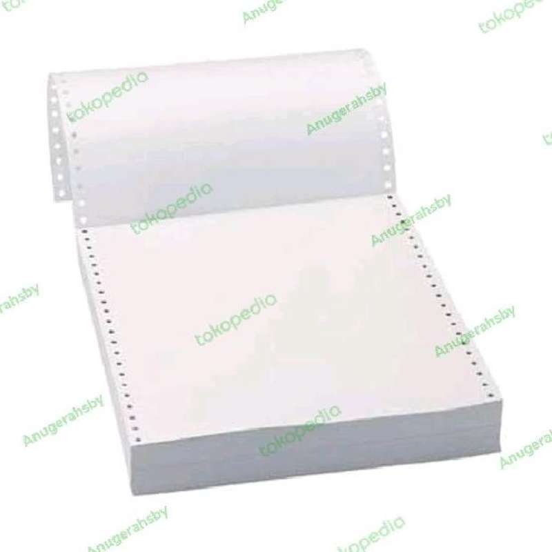 Jual Continuous form 1 ply / kertas komputer untuk printer dot matriks