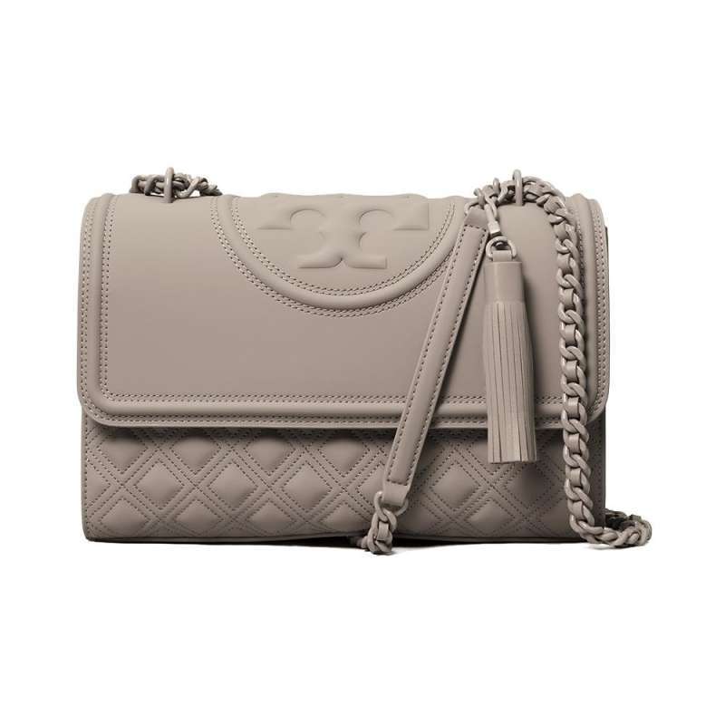 Jual Tory Burch Fleming Convertible Shoulder Bag Grey Heron Di Seller