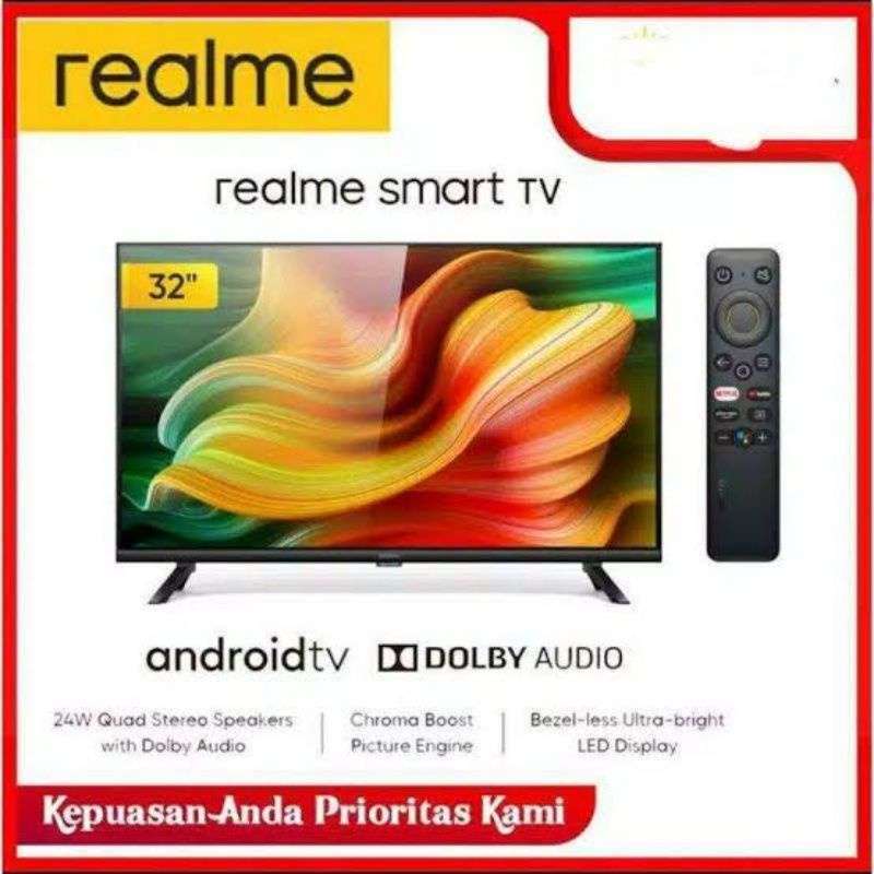 Jual Realme Smart LED TV 32 inch garansi resmi di Seller