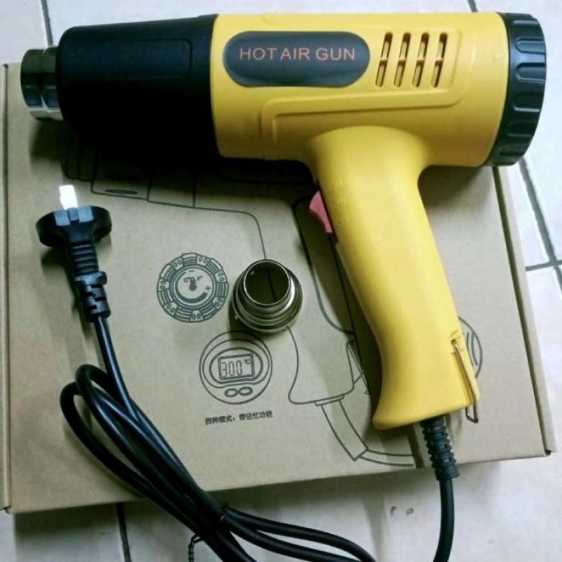 Promo HOT GUN HOT AIR BLOWER HEAT GUN PISTOL PEMANAS ALAT PEMANAS PLASTIK Multicolor Diskon 23