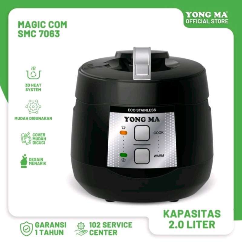 Jual YONG MA SMC7073 Rice Cooker Innerpot Stainless Steel 2 Liter 400