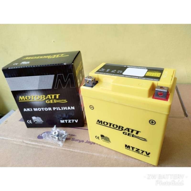 Promo Aki Motor CBR 150, CBR 250, D-Tracker, W175 MTZ7V MOTOBATT Diskon