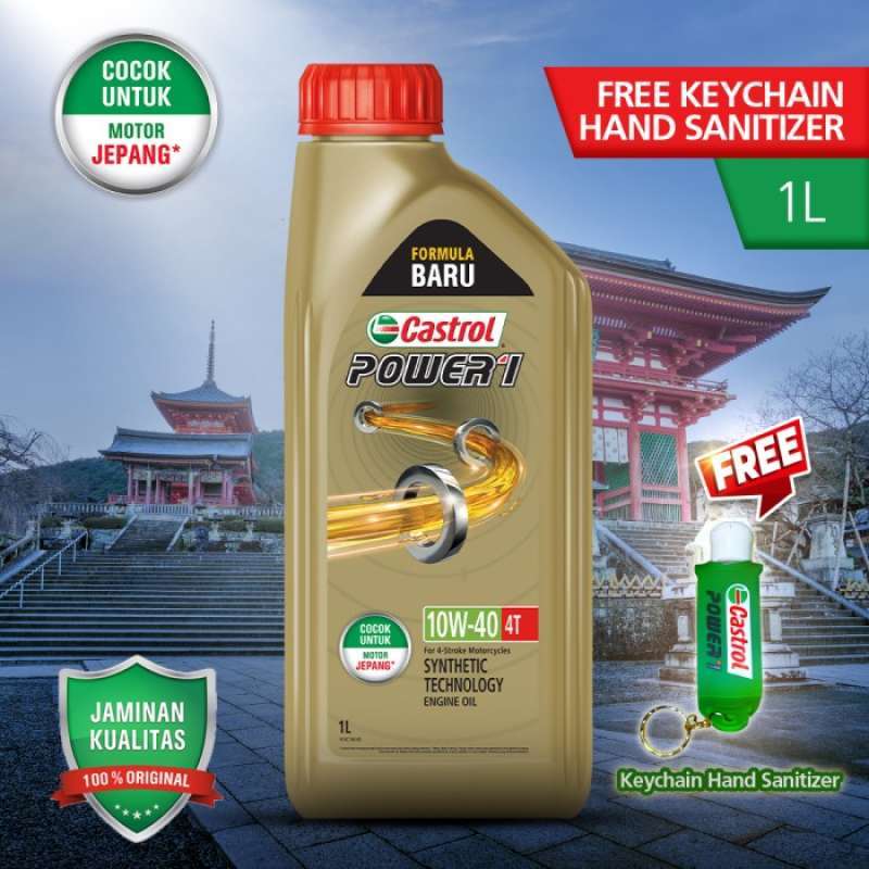 Jual Oli Mesin Motor Castrol Power1 4t 10w-40 Kemasan 1l Di Seller
