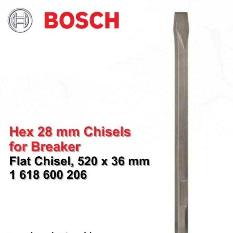 Promo Bosch Mata Bobok Pipih untuk Breaker 36 x 520 mm Hexagon HEX 28 ...