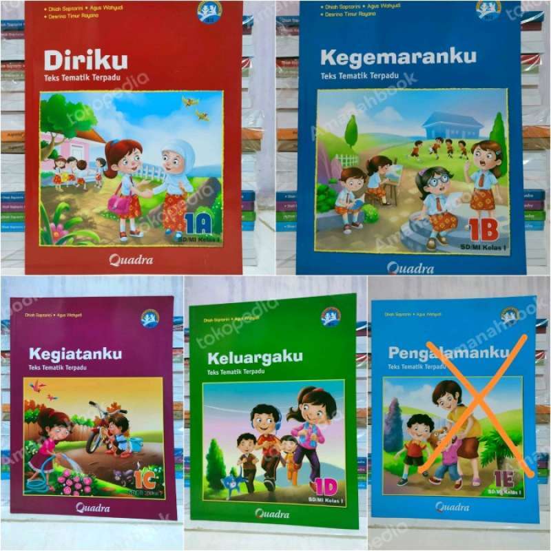 Promo Buku Tematik Kelas 1 SD Semester 1 Tema abcd K13 Quadra ...