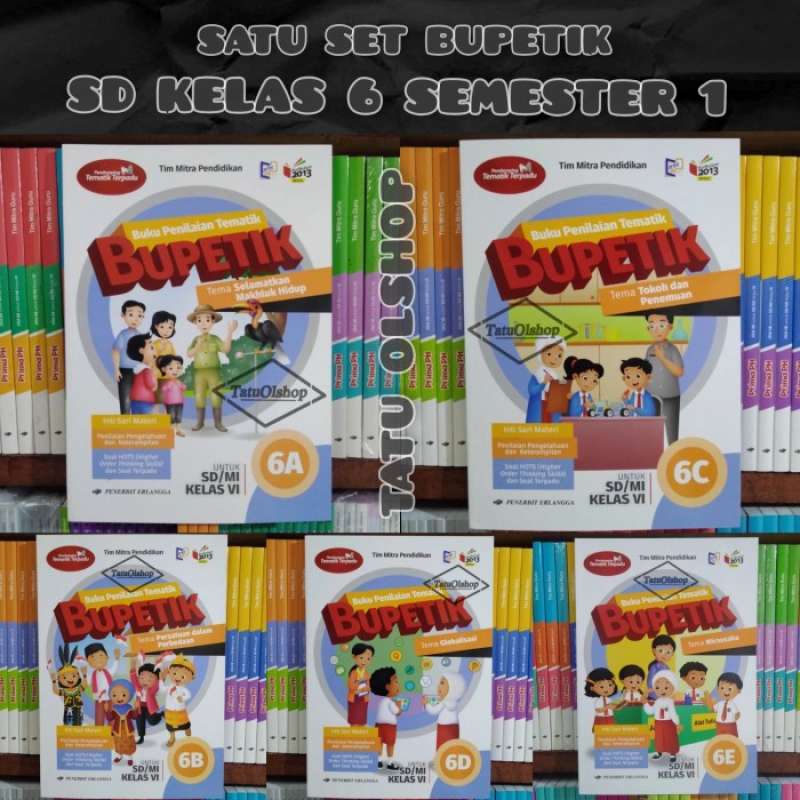 Promo Buku Bupetik SD Kelas 6 Paket Semester 1 6a 6b 6c 6d 6e K13N ...