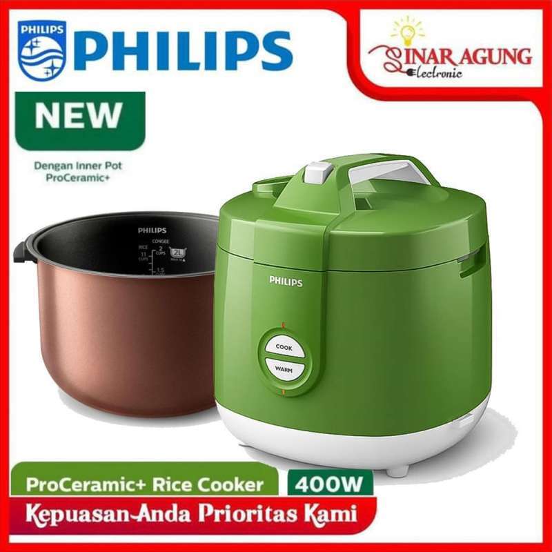 Jual PHILIPS HD3131 Daily Collection Rice Cooker Green di Seller