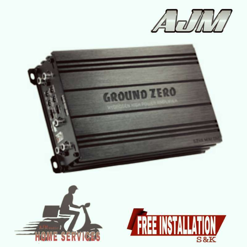 Jual Power Amplifier GROUND ZERO HYDROGEN Series GZHA Mini Two Hitam